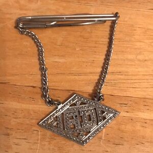 Manleigh Chatelain tie bar from 20’s or 30’s.  With marqasites.